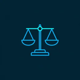 Scales of justice icon.
